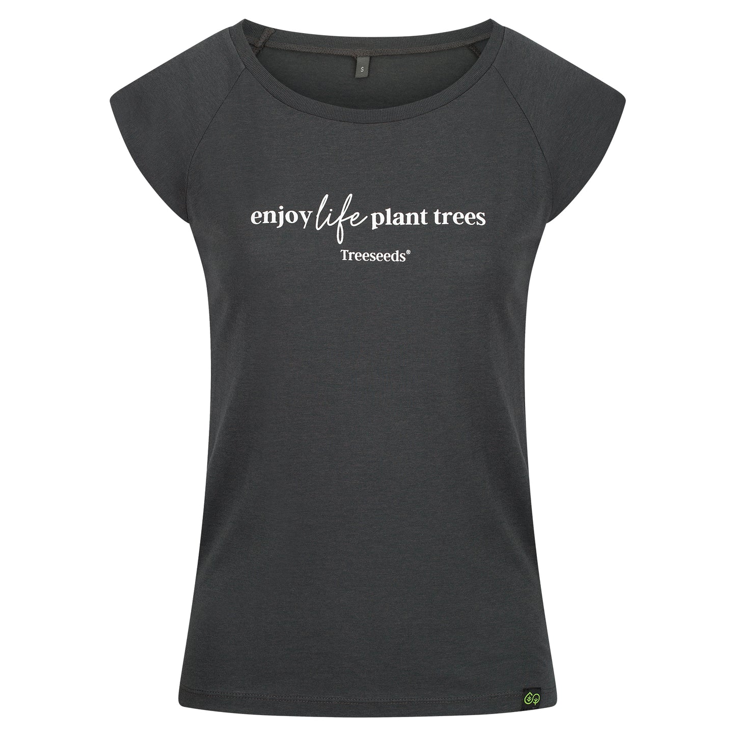 Treeseeds T-Shirt aus Bambus & Bio-Baumwolle, slim fit, roll sleave, women